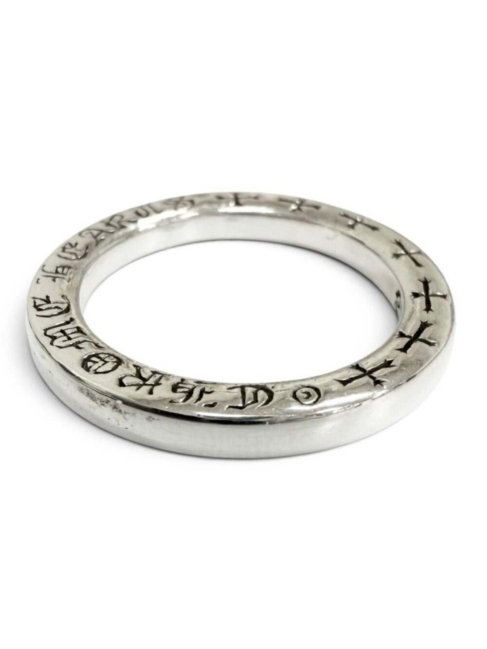 Chrome Hearts Ntfl Ring Logo Cross Silver